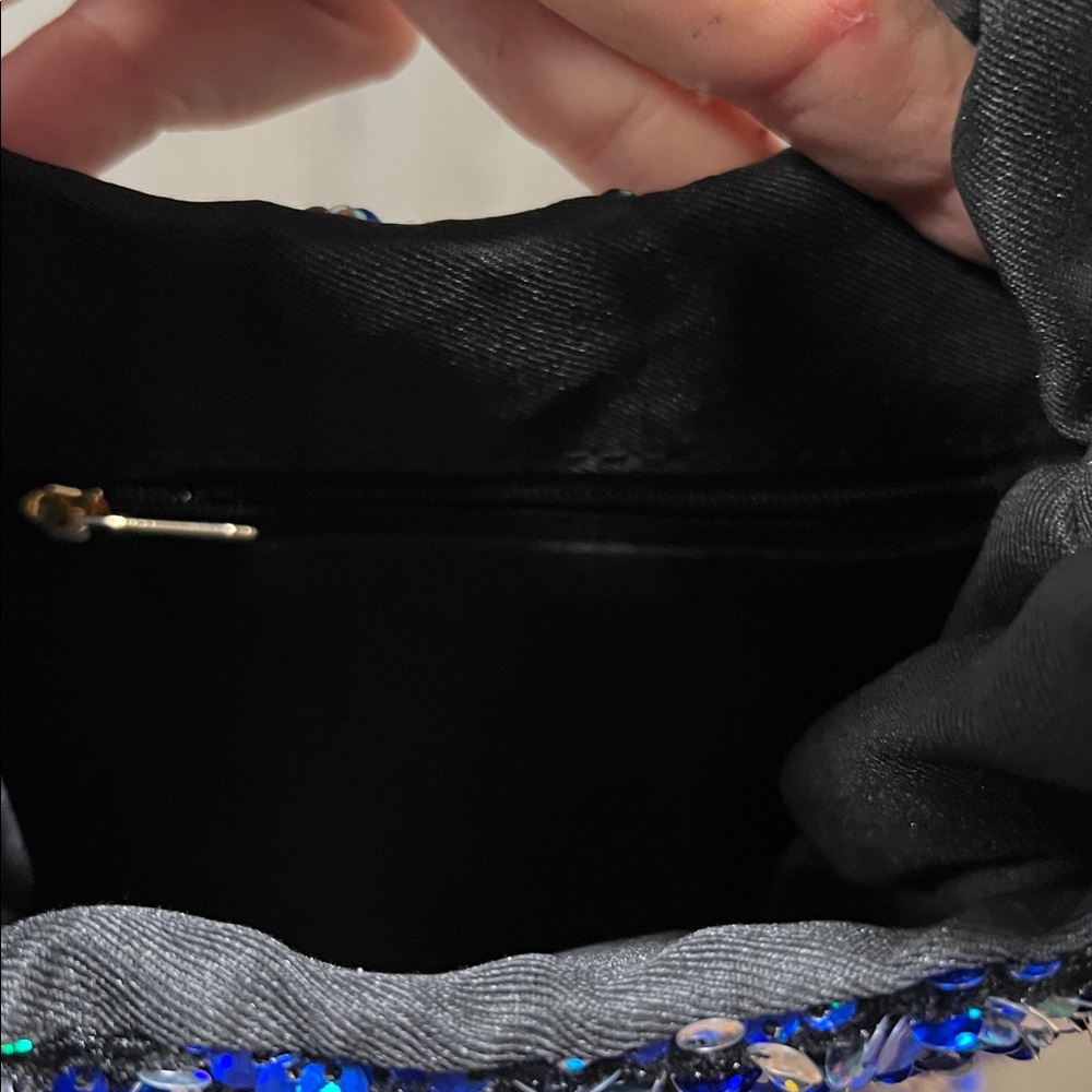 NWT ANTHROPOLOGIE Paillette sequins silver blue - Picture 10 of 15